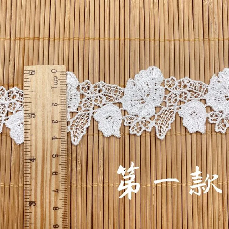 

3Yards Embroidered Bowknot Flower Sewing Tassel Ribbon Lace Trimming Fabric Knitting Material Handmade DIY Garment Accessories