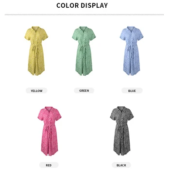 Dresses For Women Casual Short Sleeve 2021 Beach Dresses Women s Summer Holiday Sundress Floral