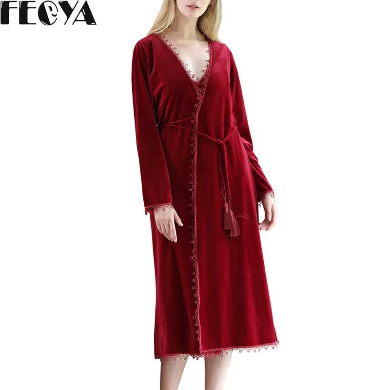 

HighQuality Winter Warm Women Bathrobe Extra Long Plus Size Flannel Dobby Kimono Robe Bridesmaid Dressing Gown Wedding Sleepwear
