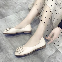 Rimocy/модные туфли на плоской подошве с пряжкой; женские весенние элегантные водонепроницаемые Мокасины с квадратным носком; Женская Повседневная нескользящая Мягкая обувь на плоской подошве; Zapatos De Mujer