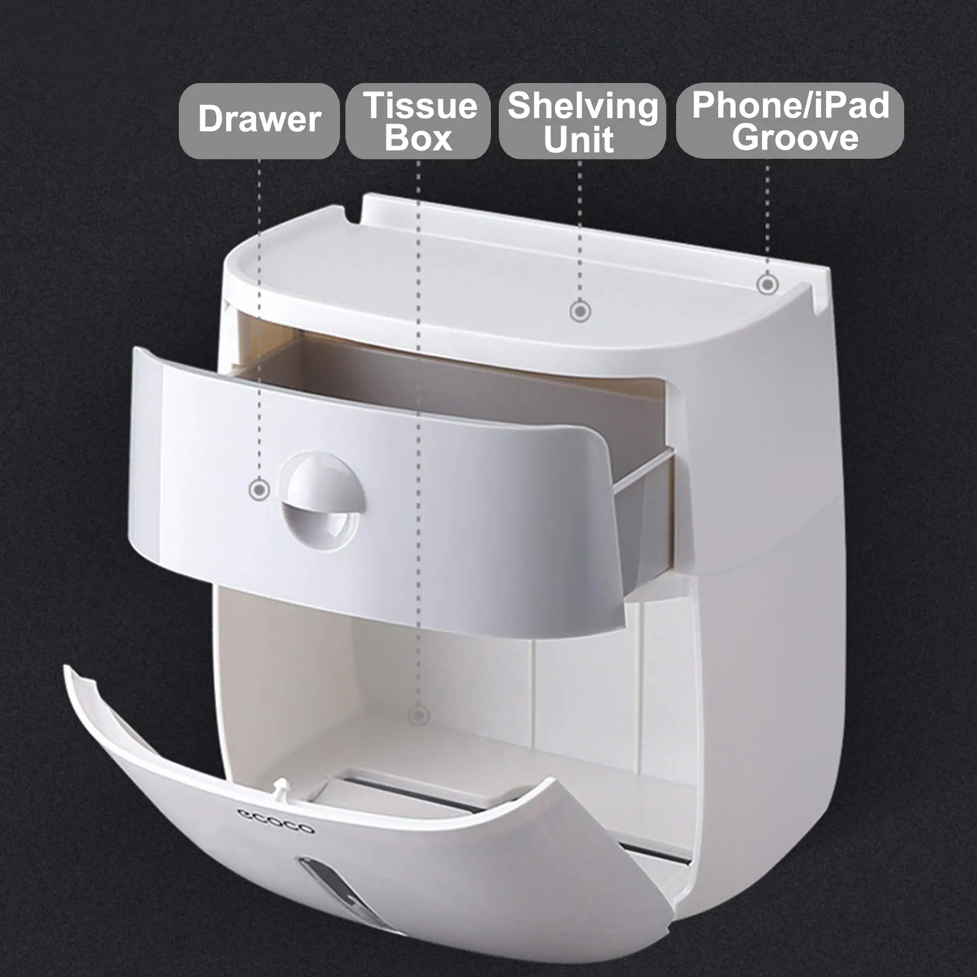 Водонепроницаемый держатель для туалетной бумаги держатель для бумажных полотенец для кухни Ванная комната хранилище для туалетной бумаги коробка держатель для туалетной бумаги