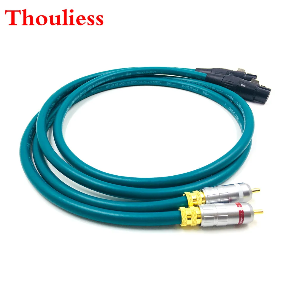 

Thouliess Pair Type-1016 RCA Male to 3pin XLR Feamle Balacned Audio Cable RCA to XLR Interconnect Cable with CARDAS CROSS