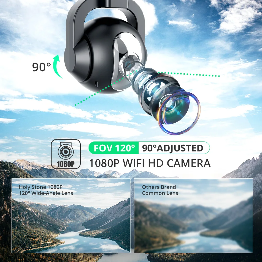 Святой камень HS100 Дрон GPS Profesional FPV Wi Fi камера HD 1080P селфи RC Quadcopter беспилотники 500 м