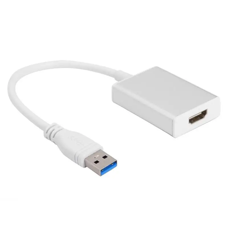 Лидер продаж, адаптер конвертер умелое производство алюминиевый сплав USB3.0 к HDMI 1080P адаптер конвертер аудио видео кабель для ПК