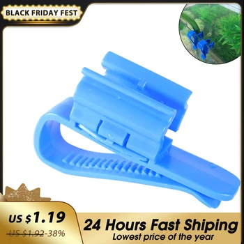 

Hose Holder Plastic Adjustable Fish Tank Aquarium Filtration Bucket Mounting Clip For 8-16mm Water Pipe(1PC,Blue)