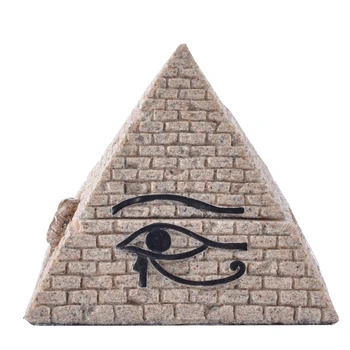 

CLASSICAL VINTAGE EGYPTIAN PYRAMID MINIATURE FIGURINES ORNAMENTS HOME JEWELRY STORAGE BOX RESIN DECORATION SANDSTONE CRAFTS GIFT