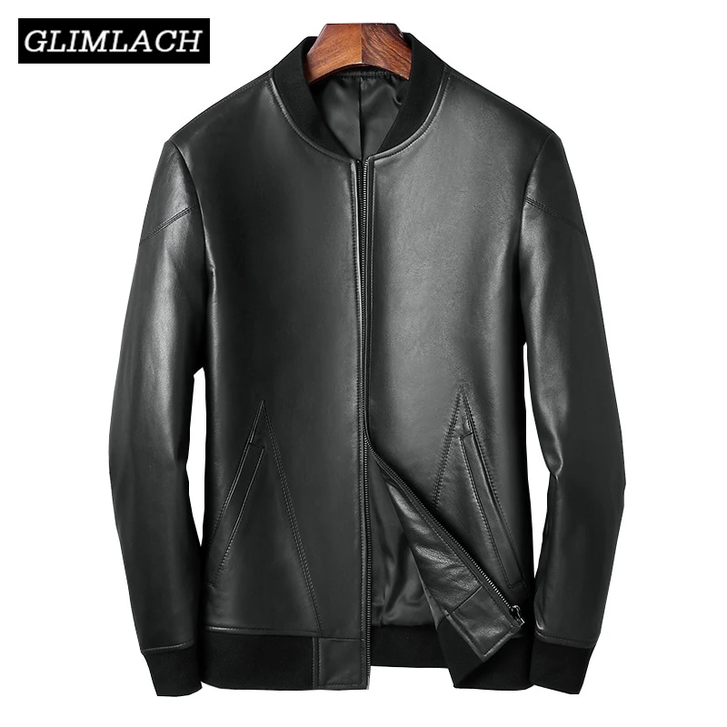 

New Aviation Genuine Leather Bomber Jacket Men Pilot Sheepskin Real Leather Jacket Slim 4XL Flight Short Coats Veste Cuir Homme