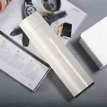 420 мл умный светодиодный дисплей температуры нержавеющая сталь Вакуумная чашка кружка бутылка для воды Нескользящая, анти-столкновения и избежать ожогов