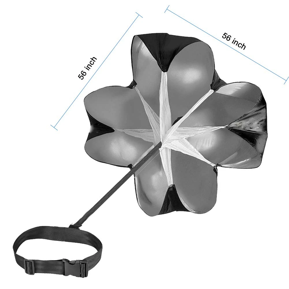 2 зонта для бега, скоростной тренировочный парашют, Футбольная веревка сопротивления для весовых подшипников, фитнеса, силовых упражнений