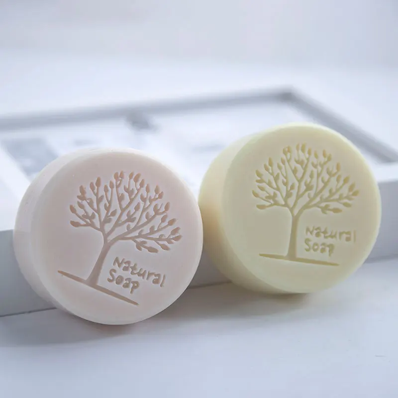 Round Natural Tree Handmade Soap Silicone Mold DIY Christmas Soap