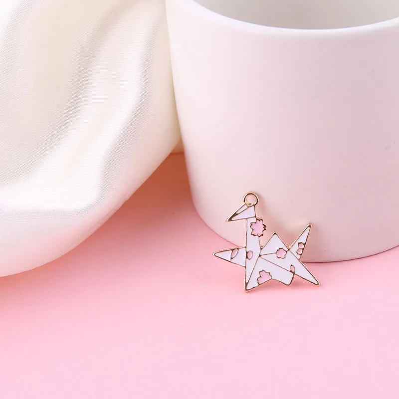 Birds Series Metal Thousand Paper Cranes Pendant Charm For Jewelry Making  Woodpecker Swallow Flamingo Accessories DIY Breloques - AliExpress