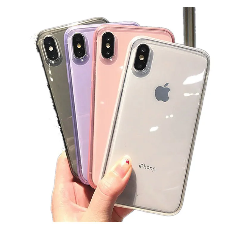Ультратонкий прозрачный силиконовый чехол для телефона iPhone 11 Pro Max iphone XR XS X 7 8 6 6S