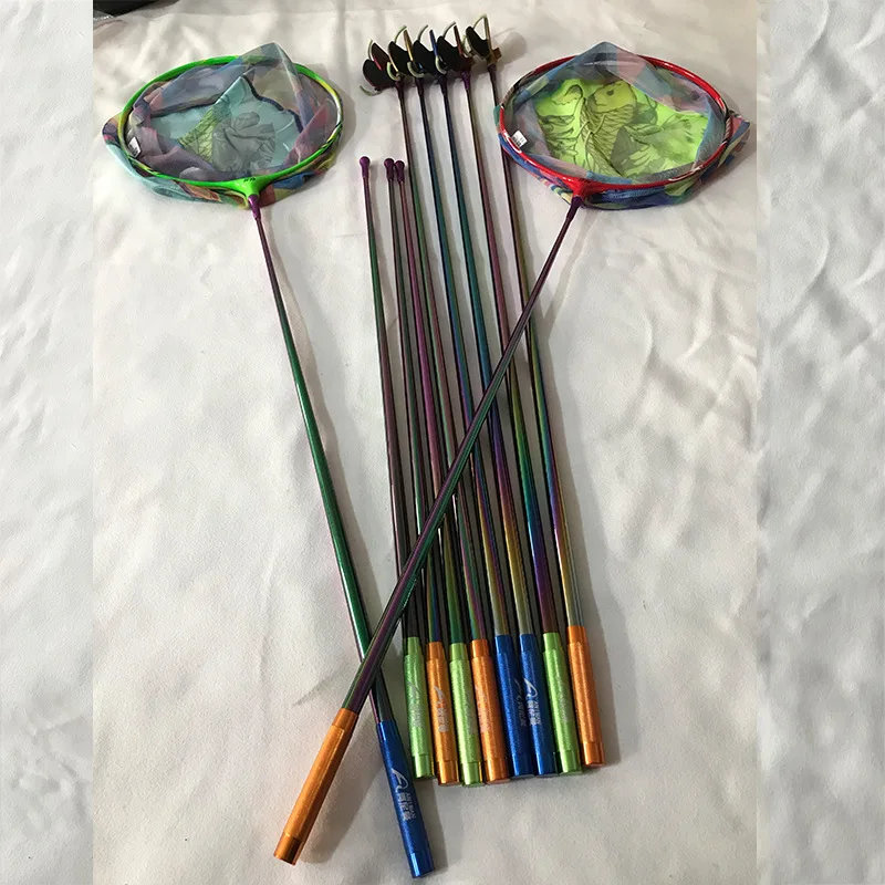 

New Products a ni man Electroplated Colorful Athletic Carbon Dual Purpose Stand Pole Fishing Rod Battery Fishing Rod