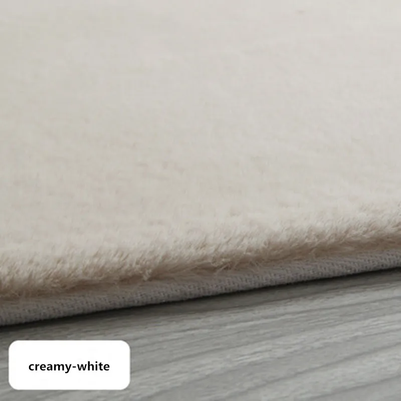 Утолщенный ковер из искусственного кроличьего меха сделанный на заказ для