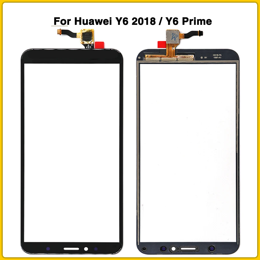 Y6 сенсорный экран для huawei Y6 /Y6 Prime сенсорный экран панель дигитайзер сенсор ЖК-дисплей Переднее внешнее стекло