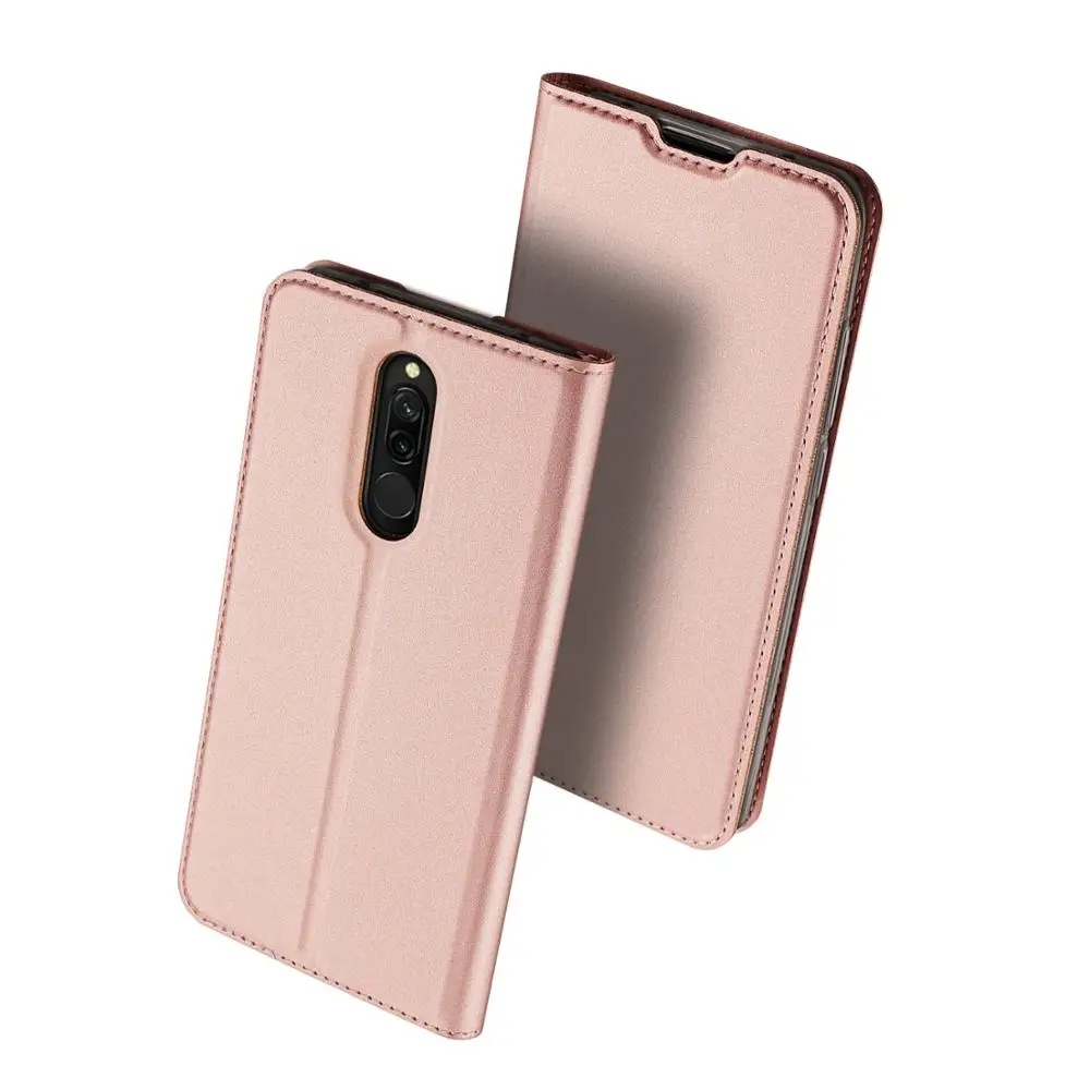 Чехол-книжка для Xiaomi Redmi 8 Redmi8, кожаный чехол-книжка для Xiaomi Redmi 8 M1908C3IC, Магнитный флип-чехол для телефона - Цвет: Розовый