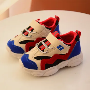 

AFDSWG mesh breathable sport shoe child girl blue shoes kids shoes pink casual shoes for boys, chaussure led enfant