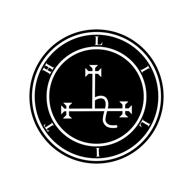 Стильная виниловая Светоотражающая наклейка Lilith 14 х14 см черная/белая для Mitsubishi