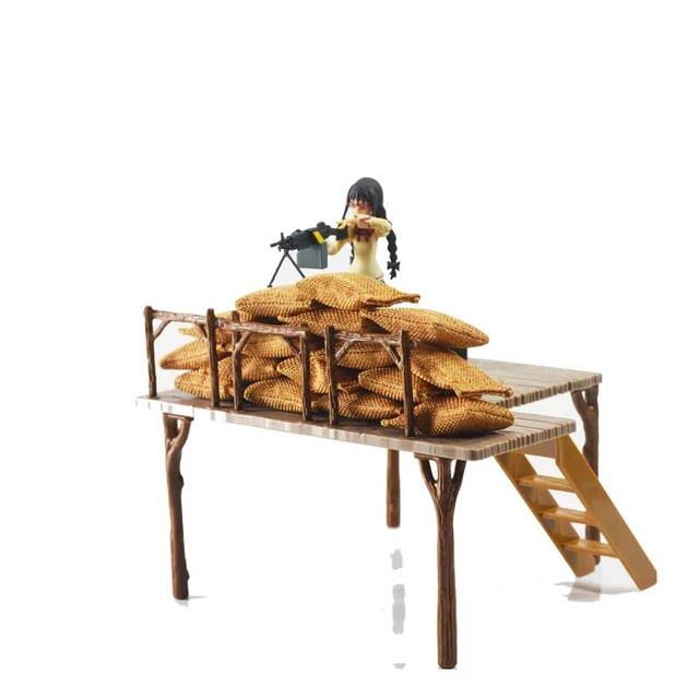 1/12 Scale Soldier Wood Grain Platform Plastic Model For 6'' Action Figure Doll Scene Props Accessory Display DIY In Stock 3
