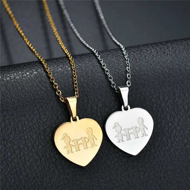 Ожерелье ELSEMODE с подвеской в виде папы дочери сына мамы семейного кулона ожерелья