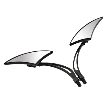 

Universal Triangle Mirror Motorcycle Rearview Side Mirrors For Honda Yamaha Suzuki Kawasaki Choppers Crusiers Touring Bike Black