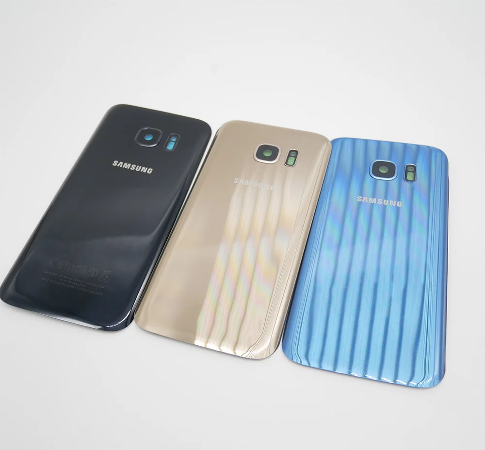 Samsung Galaxy S7 G930F/S7 EDGE G935F Задняя стеклянная крышка батареи Задняя Дверь Корпус чехол samsung S7 Edge Задняя стеклянная крышка