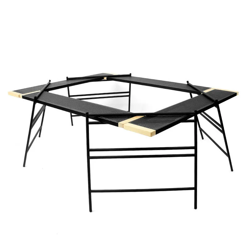 

Outdoor Stitchable Barbecue Table Net Table Camping Portable Multifunctional Folding Self-driving Picnic Table