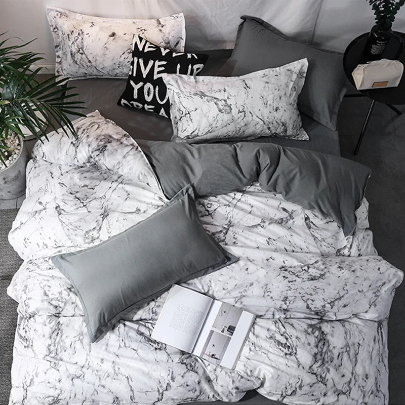 

1 Set Geometric Animal Pattern Quilts Pillowcase Deep Comforter Queen Size Single Bedspread Duvet Cover Bedding Set Home Textile