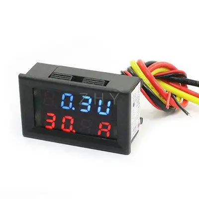

Red Blue LED Display Voltmeter Ammeter 0-100V 50A/75mV Volt Measuring