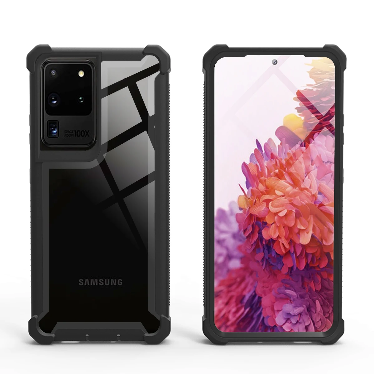 Nặng Làm Nhiệm Vụ Bảo Vệ Trong Suốt Mềm TPU Cho Samsung Galaxy S21 Cực S20 Fe S10 5G S20 Lite Chống Sốc nắp Đậy Chắc Chắn samsung cute phone cover