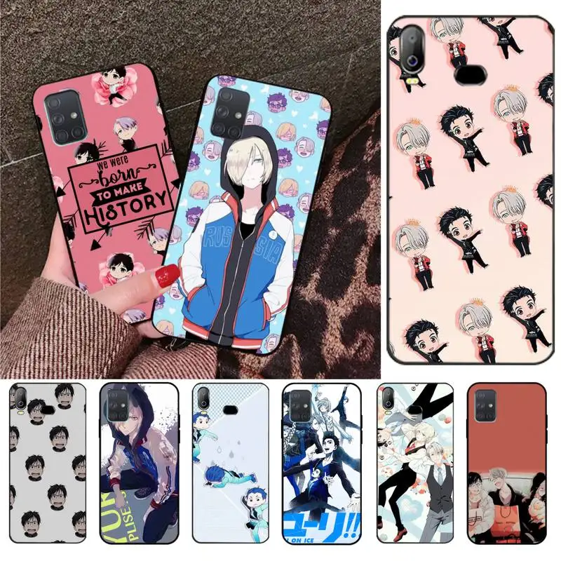CUTEWANAN 2018 чехол для телефона yuri on ice yur черный мягкий силиконовый Samsung A10 A20 A30 A40 A50 A70