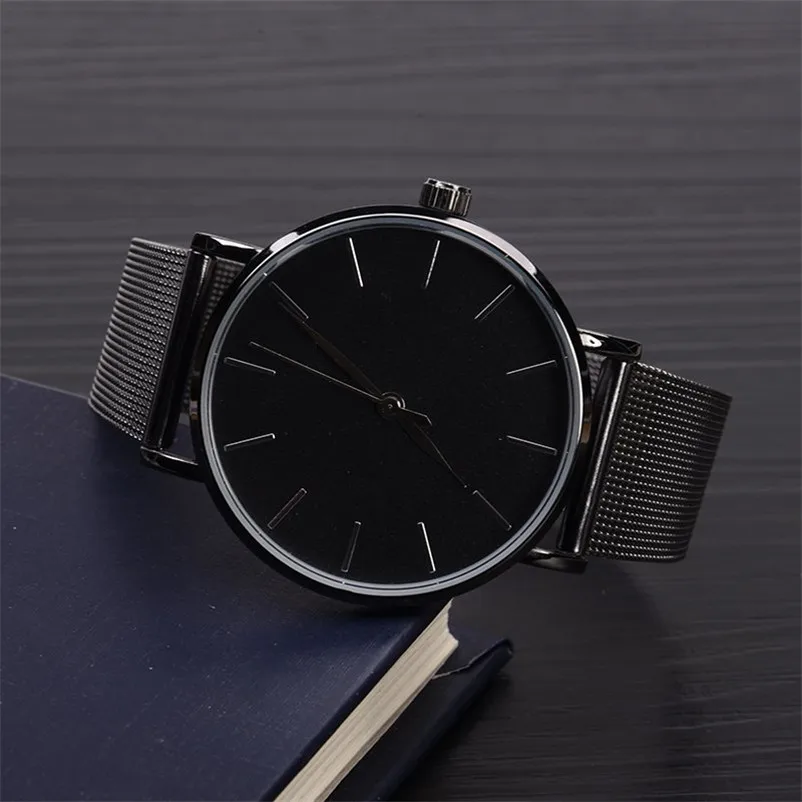 Relogio Feminino Top Brand Men Watches Fashion Stainless Steel Analog Quartz Wrist Watch Lady Luxury Mesh Band Bracelet Watch