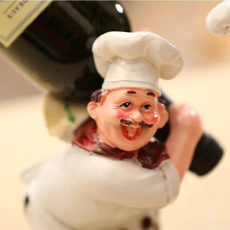 Fat Chef декоративные бутылки для вина держатель подставка итальянский шеф повар