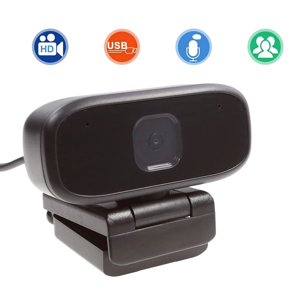 Live Streaming USB Webcam 720P 30 Web Clear Video Web Cam with Mic for PC Laptop Desktop Notebook