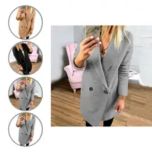 

Good Women Trench Coat Casual Lightweight Eye-catching Women Cardigan Jacket Woolen Suit Coat Women Coat