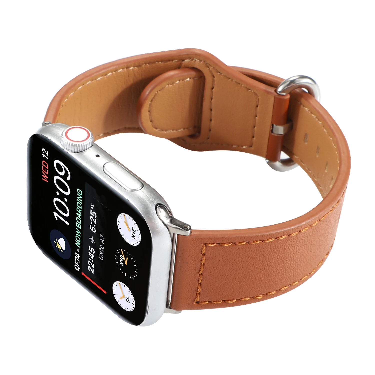 Кожаный ремешок для часов для Apple Watch, 44 мм, 42 мм, 40 мм, 38 мм, ремешок серии 5, 4, 3, 2, 1, iWatch, аксессуары для Apple Watch