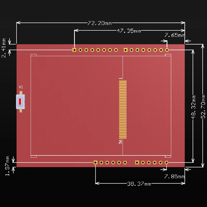 AABB-2.4 Inch TFT LCD Color Display Module 320X240 LCD Contact Screen Panel for Arduino NUO MEGA 2560 Board