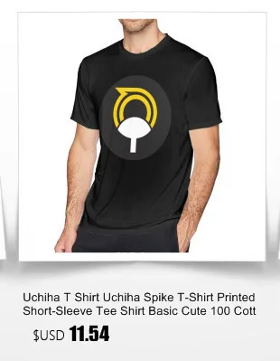 Футболка Uchiha из джерси белого цвета, футболка с коротким рукавом и графическим рисунком, 100 хлопок, 5x пляжная Милая Мужская футболка
