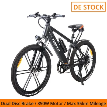 

[DE STOCK] NAKTO Ranger Electric Bicycle 350W Motor 26*4.0 Wide Tires Max Speed 25km/h Mileage 35km Dual Disc Brake LCD Meter