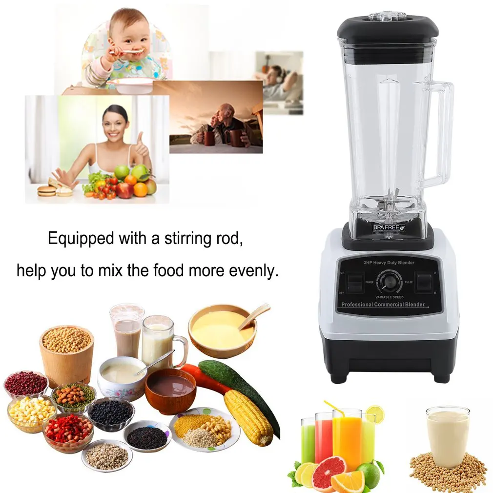 

Commercial BPA Free Electric Powerful High Speed Single Serve Blender Mixer Juicer Smoothie Machine G5200 Double Containers