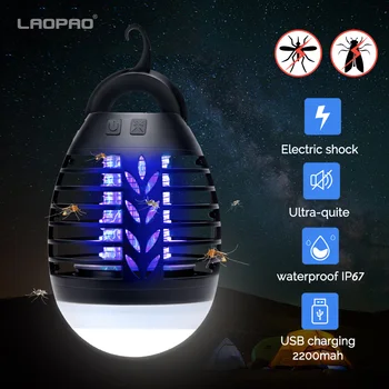 

5W 2200mah Camping Mosquito Killer Lamp Home Outdoor Electric Waterproof Mosquito Killer Trap Lantern USB Charge Anti Mosquito