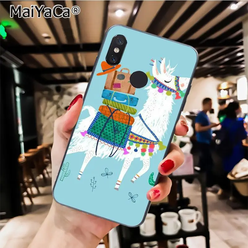 MaiYaCa Cute Animal Alpaca lama Llama Colorful Phone Case for Xiaomi Redmi8 4X 6A Redmi Go Redmi5 5Plus Note7 8ProA1 A2Lite - Цвет: A7