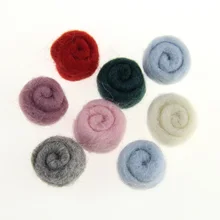 10 шт/лот Zasy шерстяной войлок Rolling Rose Beads ручной работы DIY аксессуары для модных ювелирных изделий
