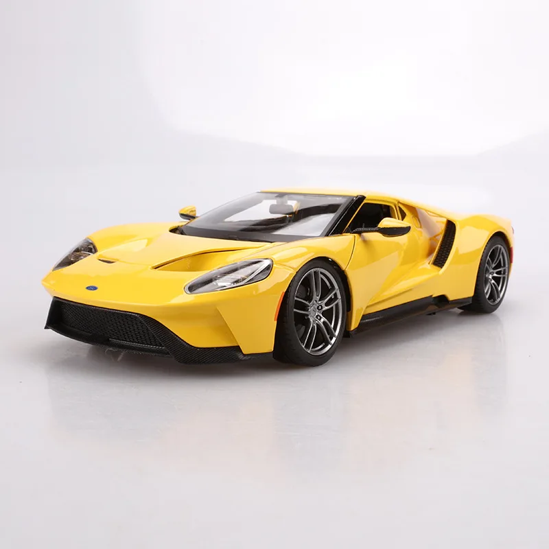 1:18 Высокая литая модель машины Модель Ford GT Модель машины из сплава Модель автомобиля для детей Подарки