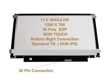 

For Dell Chromebook 11 11.6" WXGA HD 1366x768 LED LCD Screen 30 Pin Matte 4RY6J, 04RY6J