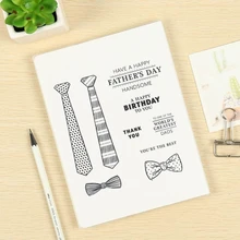 Aliexpress - X37B Father’s Day Elements Silicone Seal Carbon Steel Cutting Dies DIY Scrapbooking