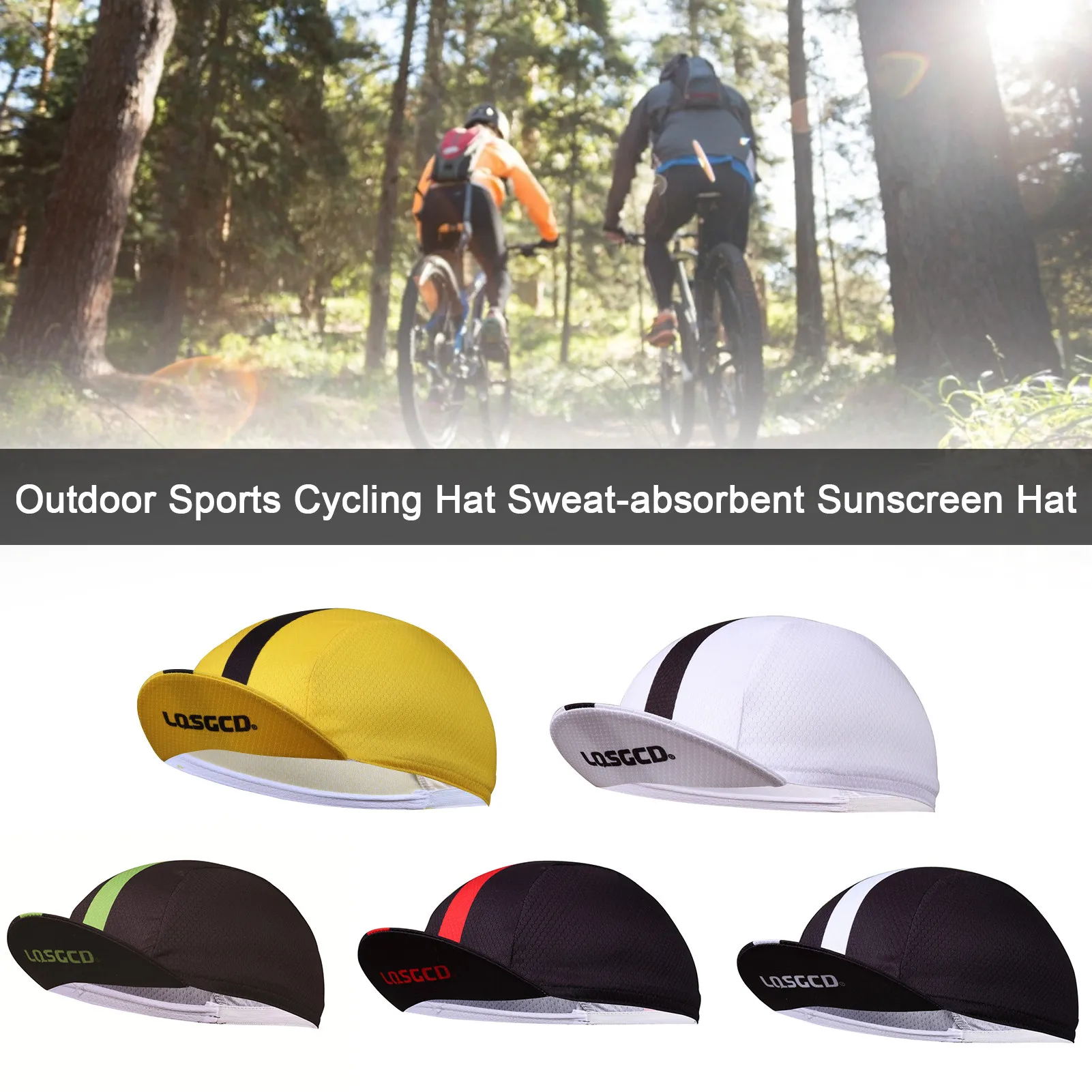 Cycling Cap Breathable Polyester Hat For Under Helmets (Unisex