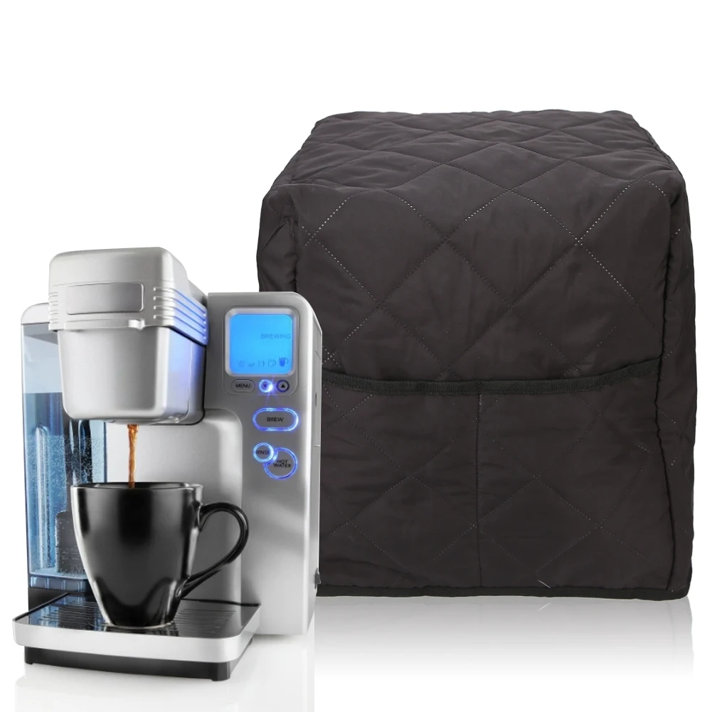 Fine Workmanship Easy to Carry Neat Stitching Coffee Machine Cover Prevent Dust Soft Cotton Material Convenient for Storage and Cleaning