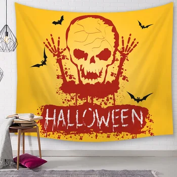 

Home Decoration Digital Printing sugar skull Tapestry Wall Blanket Beach Towel Tablecloth Picnic Mat Thin Blanket dorm decor