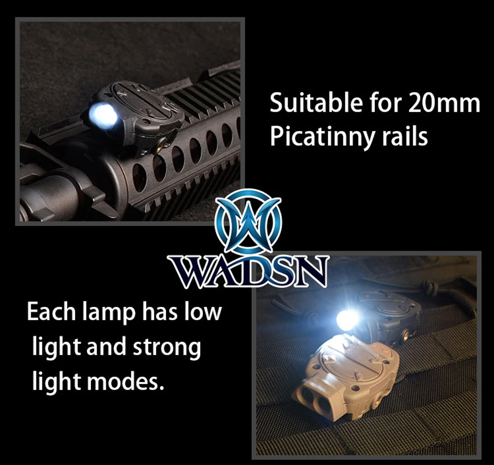 WADSN Princeton тактический Мягкий шлем с дистанционным выключателем света хвост белый красный ИК подсветка для оружия подходит для Пикатинни